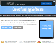 Tablet Screenshot of crowdfundingscript.com